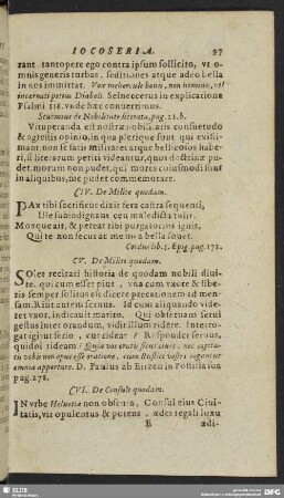 CV. De Milite quodam