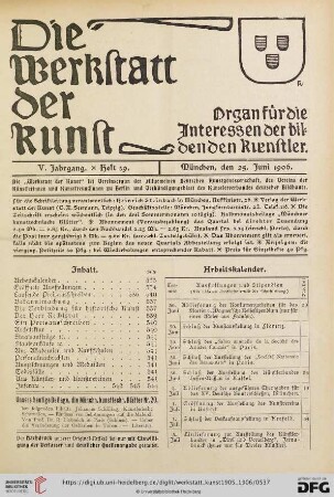 Inhalt / Arbeitskalender / Eröffnete Ausstellungen / Laufende Preisausschreiben