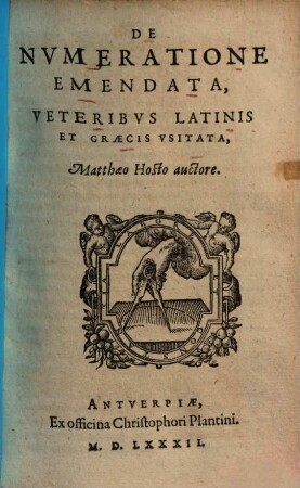 De numeratione emendata : veteribus Latinis et Graecis usitata