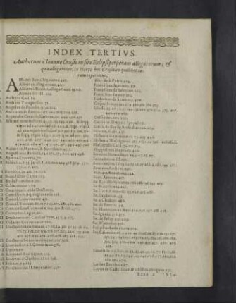 Index tertius.