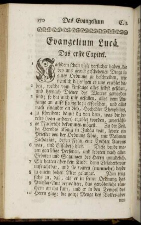Evangelium Lucä.