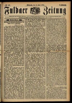 Ausgabe vom Mittwoch, den 08. Juni 1892.
