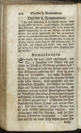 Vor der H. Kommunion. - Nach der H. Kommunion.