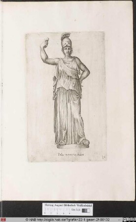 Statue der Minerva.