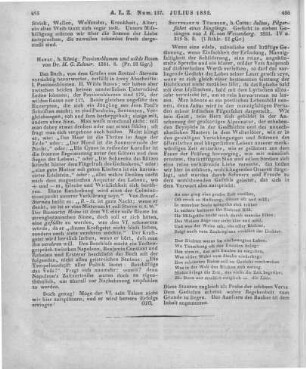 Wessenberg, J. H.: Julius. Pilgerfahrt eines Jünglings. Gedicht in sieben Gesängen. Stuttgart, Tübingen: Cotta 1831
