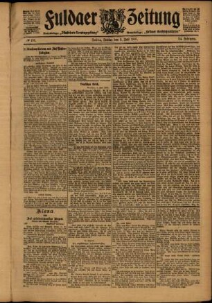 Ausgabe vom Freitag, den 05. Juli 1907.
