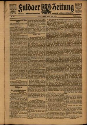 Ausgabe vom Freitag, den 05. Juli 1907.