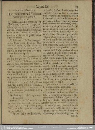 Caput Nonum Quae requirantur ad Vinorum Catharticorum compositionem