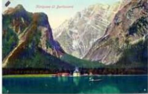 Ansicht von St. Bartholomä am Königssee