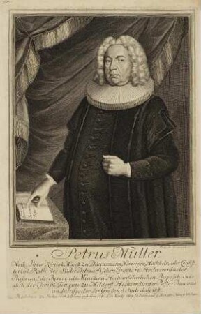Bildnis von Peter Müller (1663-1741)
