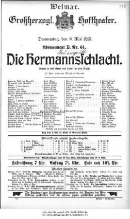 Die Hermannsschlacht
