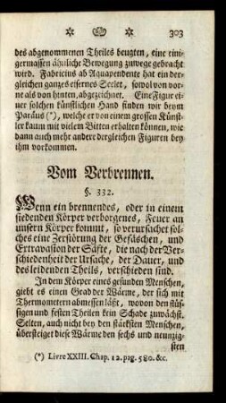 Vom Verbrennen