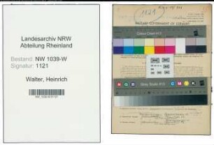 Entnazifizierung Heinrich Walter , geb. 27.06.1893 (Angestellter)