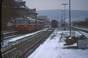 Bad Mergentheim Schienenbus 798 580 Bahnsteig Zugschluss