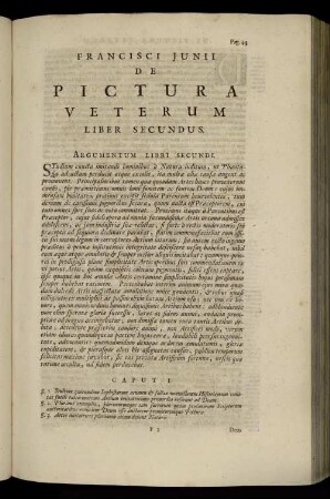 Liber Secundus; Argumentum Libri Secundi;