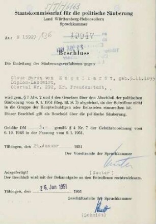 Engelhardt, Claus von