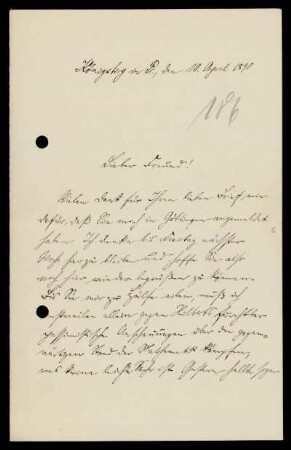 Nr. 4: Brief von Hermann Minkowski an Adolf Hurwitz, Königsberg, 10.4.1890
