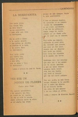 Vos sos un jardín de flores : (Letra para vals)