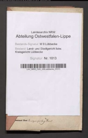 Erblasser: Poggemöller, Karl Friedrich; Erblasser: Poggemöller, Anne Marie Louise Charlotte, geb. Dreckmeyer: