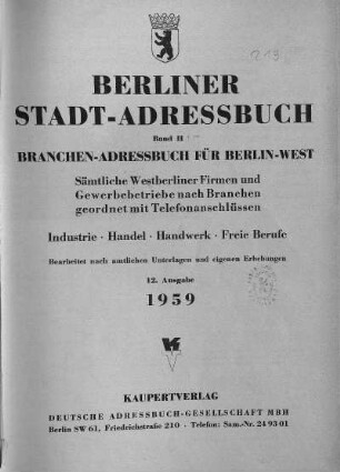 1959,2: Branchen-Adressbuch