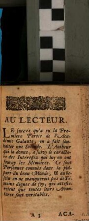 Académie Galante : Contenant Diverses petites Histoires très-curieuses. 2