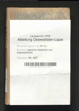 Konzept des Salbuchs des Amtes Sternberg von 1858, Bd. 1