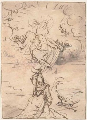 Die Madonna erscheint dem heiligen Dominikus
