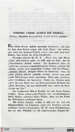Porfido verde antico bei Krokea
