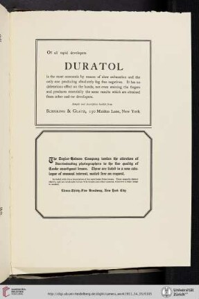 Schering & Glatz [Duratol Developer]