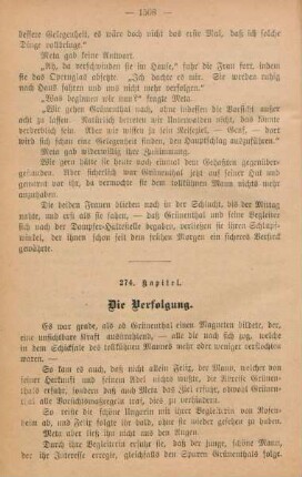 274. Kapitel. Die Verfolgung