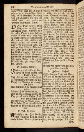 88-95, Communion-Gebete; Gebete vor Empfahung des heiligen Abendmahls