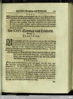 Am XXIV. Sonntage nach Trinitatis. Matth. 9