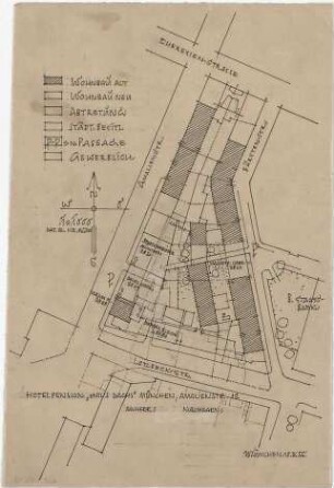 Döllgast, Hans; Fürstenstr.; Pension "Dachs" - Lageplan