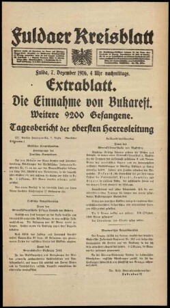 Ausgabe vom Donnerstag, den 07. Dezember 1916.