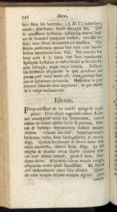Icterus. - Lipothymia. Syncope.