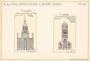 Backsteinbau Norddeutschlands und moderne Baukunst Baukategorien: Blatt 66: Sakralbau. Ansichten Giebelwände Stralsund