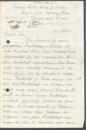Brief von William Archer an Regensburgische Botanische Gesellschaft