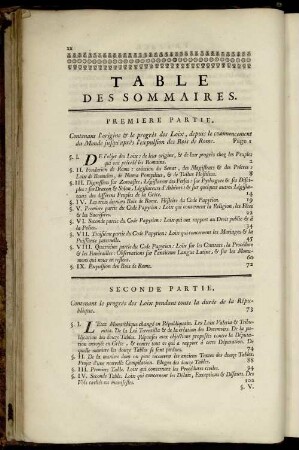 Table Des Sommaires.