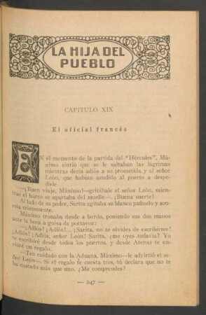 Capítulo XIX - El oficial francés