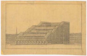 Haus der Freundschaft, Istanbul Vorprojekt 2: Perspektivische Ansicht (Variante)