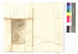 Hans Krämer zu Forchtenberg, Gefängnis; Siegel: Stadt Neuenstein.