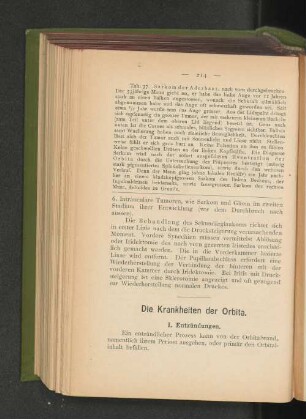 I. Entzündungen.