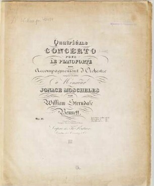Quatrième concerto pour le pianoforte : avec accompagnement d'orchestre ; op. 19