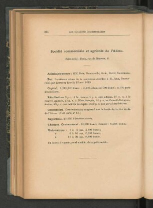 Société commerciale et agricole de l'Alima.