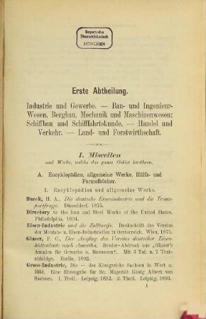 Katalog der Bibliothek der Fried. Krupp'schen Gussstahlfabrik zu Essen