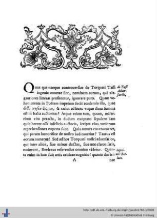 Vindiciae Torqvati Tassi