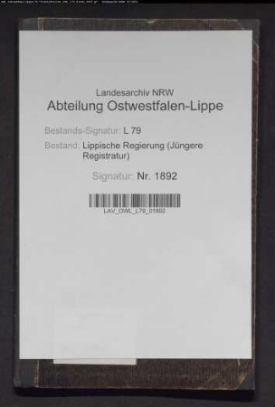 Rechnung der Leihekasse 1898