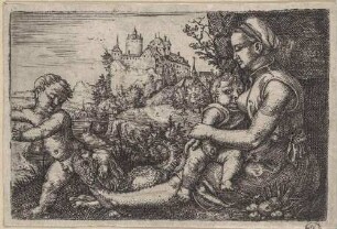Mutter mit zwei Kindern