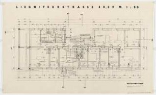 Wohnhaus Liegnitzer Straße 38/39, Berlin-Kreuzberg: Grundriss Kellergeschoss 1:50