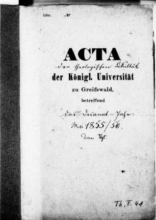 Dekanat Carl August T. Vogt
